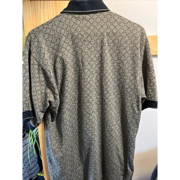 VTG Steve Stricker Fairway Sport Polo 100% Cotton Mens M Short Sleeve Geometric - Picture 5 of 7